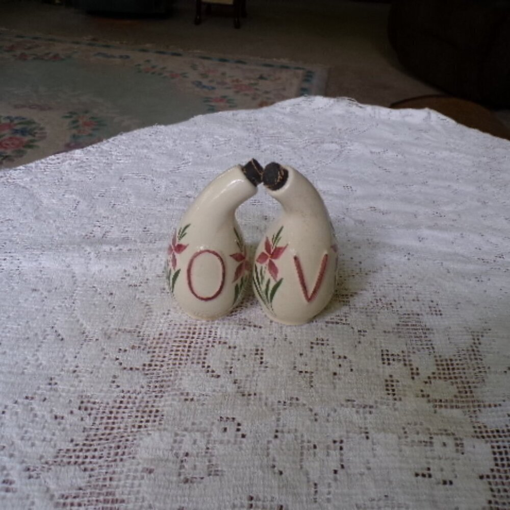 π«1940s Vintage French Farm House Olive Oil and Vinegar Cruet Set - Picture 5 of 5